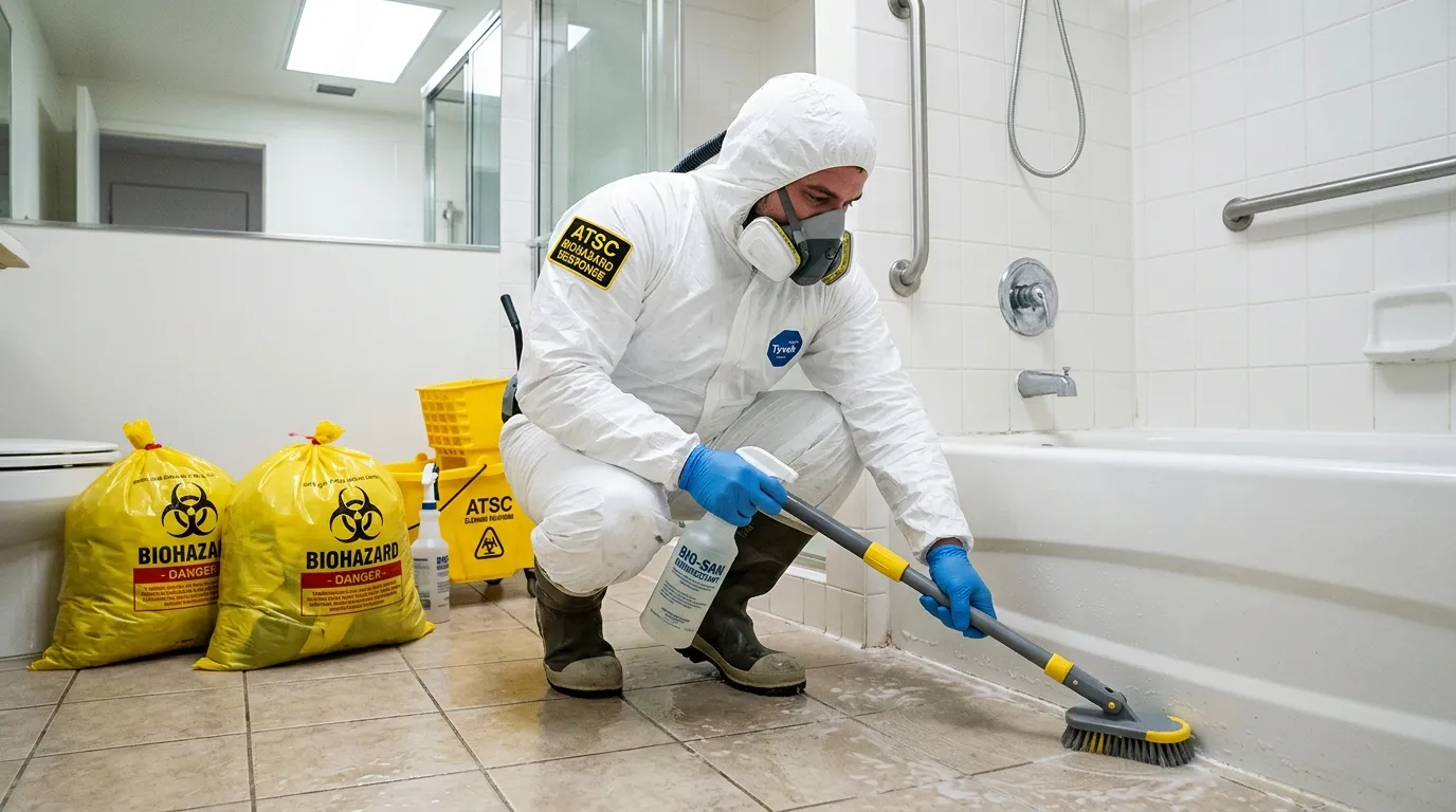 Decontamination equipment deployed for Blood Cleanup in Highview